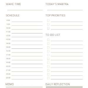 Productivity Planner