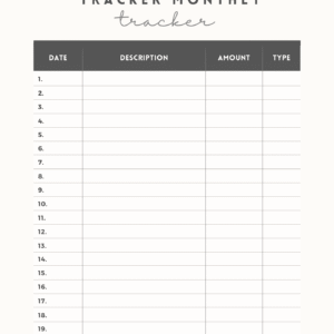 The Growth Tracker Monthly