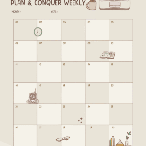 Plan & Conquer Weekly
