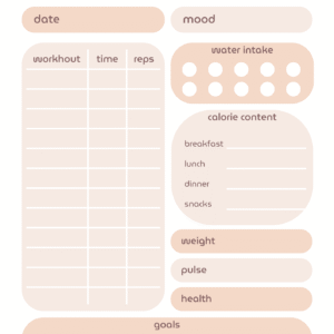 Fitness & Food Journal